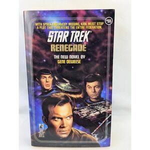 Pocket Books Star Trek Novel Renegade TOS #55 Gene DeWeese 1991